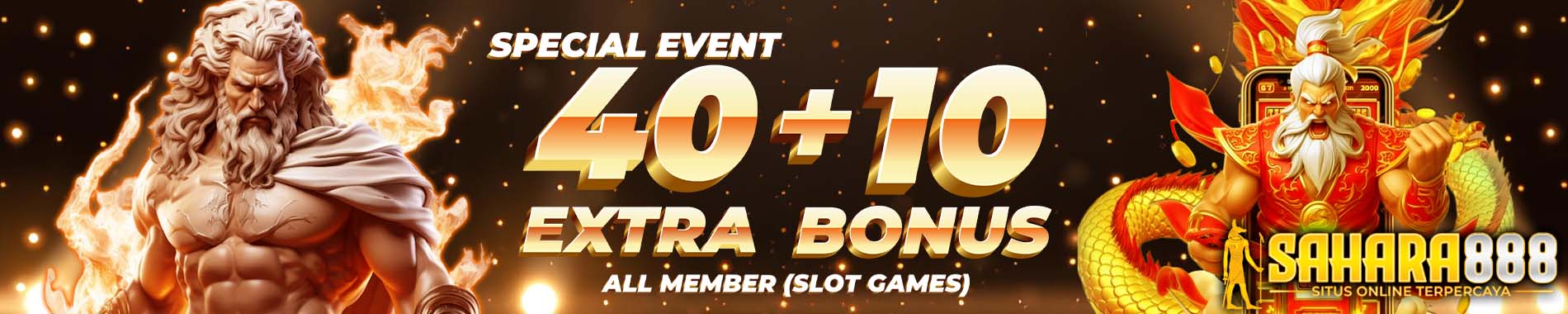 EVENT PROMO SAHARA888 40+10